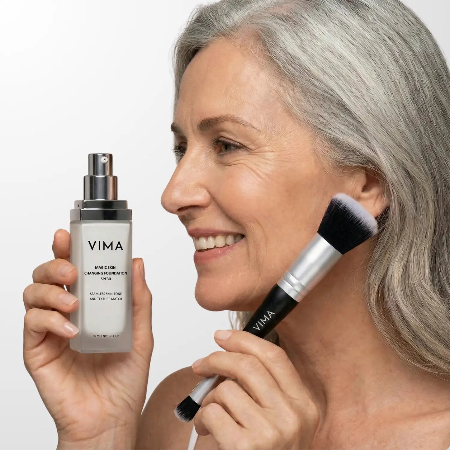 Brocha 2-en-1 Cruelty-Free