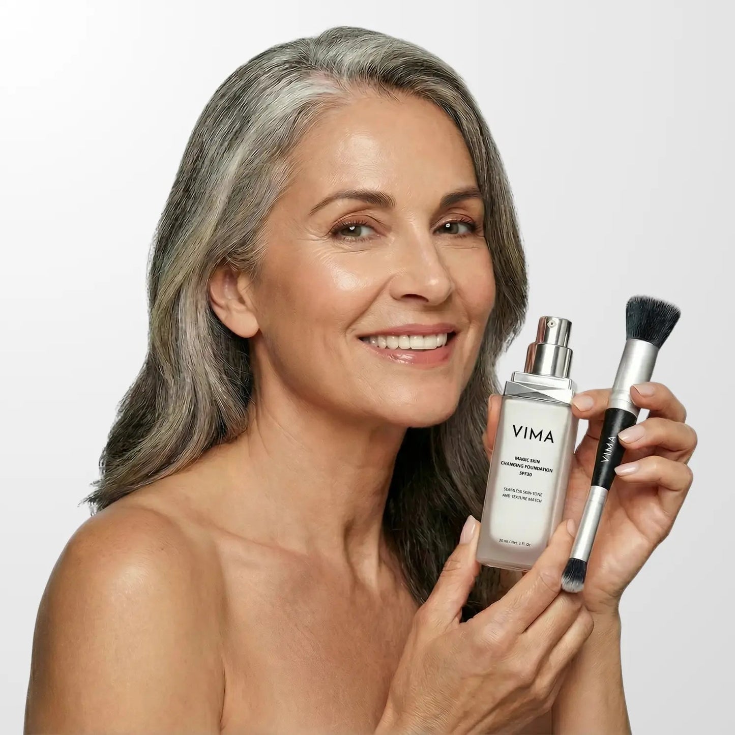 Brocha 2-en-1 Cruelty-Free